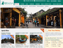 Tablet Screenshot of ciaoasiatravel.com